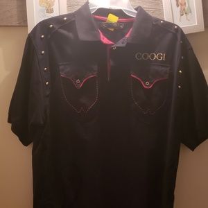 Coogi collard shirt